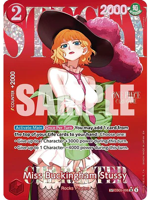EB05-006 (Special Rare) Miss Buckingham Stussy (SP)