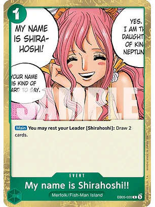 EB05-020 R My name is Shirahoshi!!