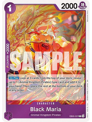 EB05-037 (Alternate Art) Black Maria
