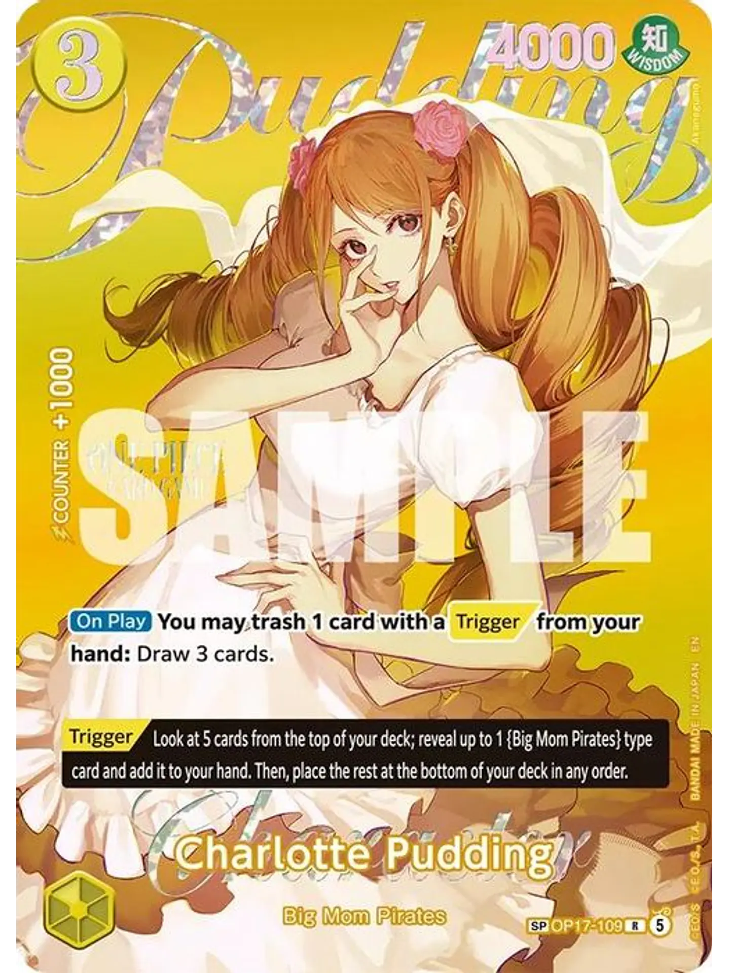 OP17-109 (Special Rare) Charlotte Pudding (SP) 1