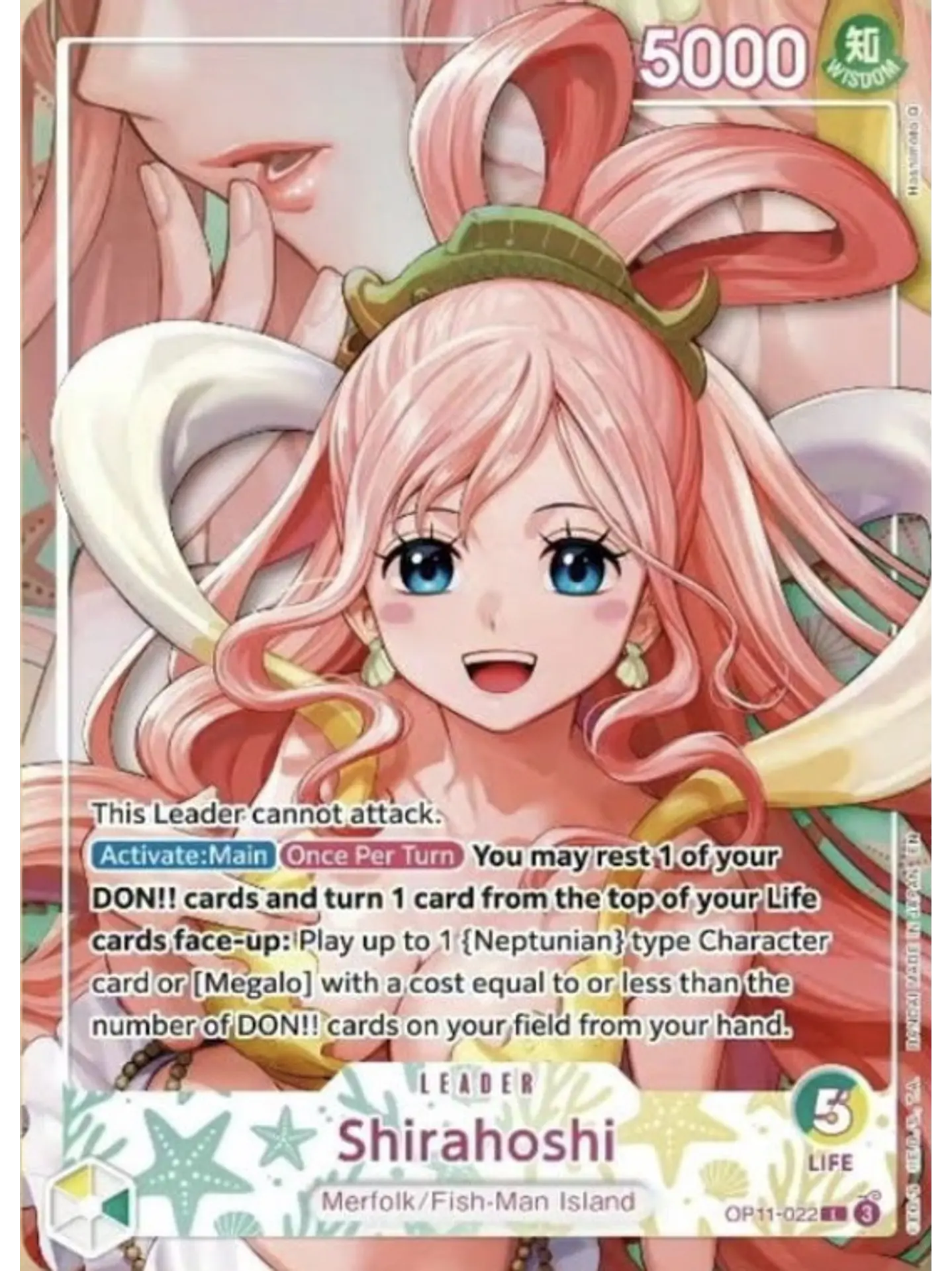 OP11-022 (Alternate Art) Shirahoshi 1
