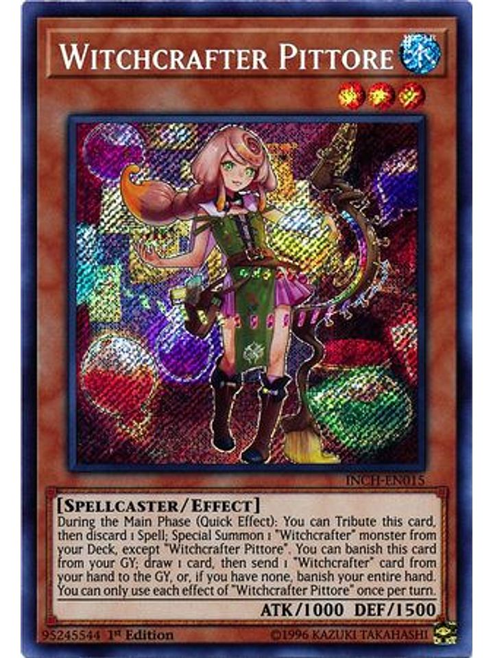 Witchcrafter Pittore - INCH-EN015 - Secret Rare 1st Edition 1