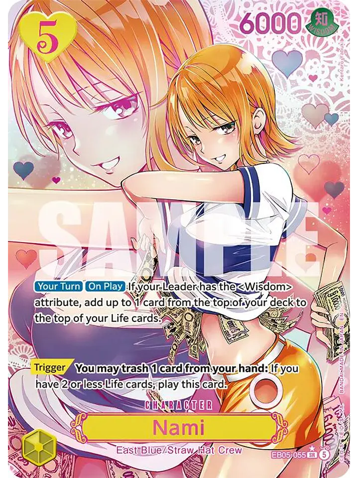 EB05-055 (Alternate Art) Nami (055) (Gold Stamped) 1