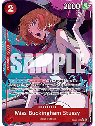 EB05-006 (Alternate Art) Miss Buckingham Stussy