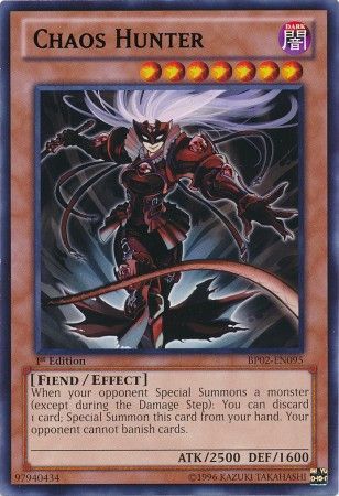 Chaos Hunter - bp02-en095 - Rare 1st Edition