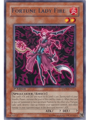 Fortune Lady Fire - ANPR-EN011 - Rare 1st Edition