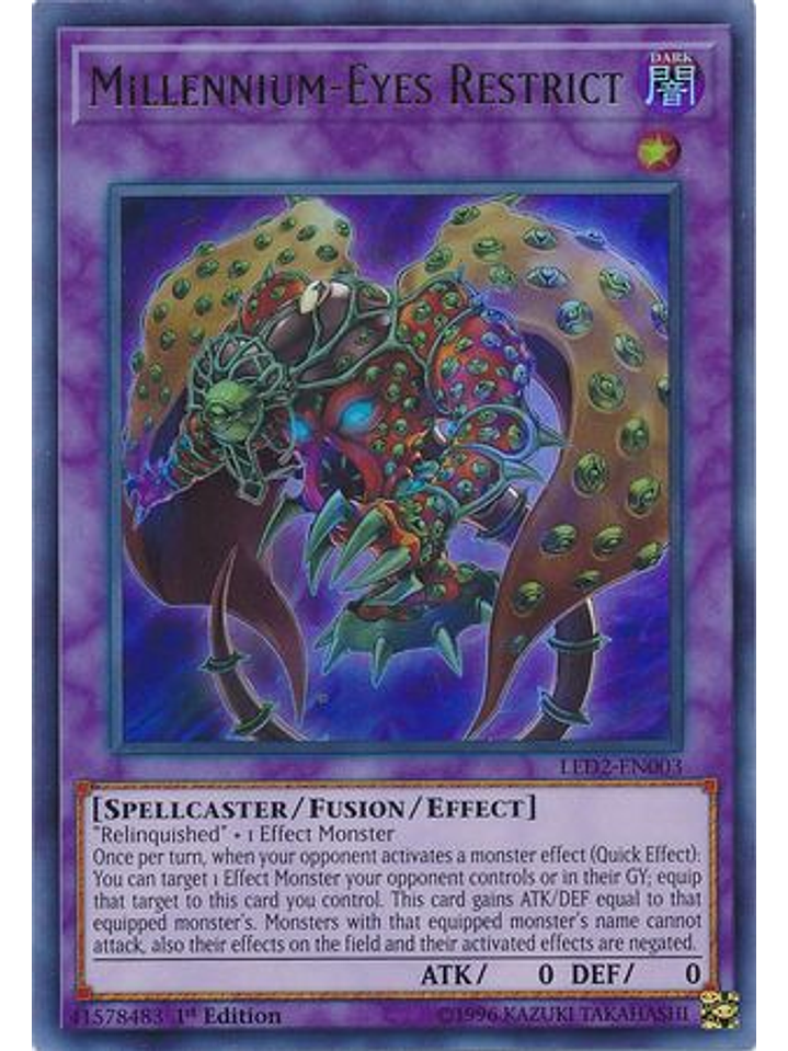 Millennium-Eyes Restrict - LED2-EN003 - Ultra Rare 1st Edition 1