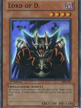 Lord of D. - SDK-041 - Super Rare 1st Edition