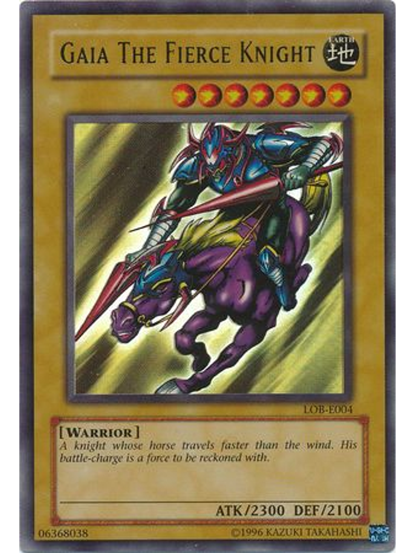 Gaia The Fierce Knight - LOB-006 - Ultra Rare Unlimited 1