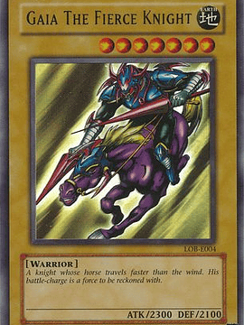 Gaia The Fierce Knight - LOB-006 - Ultra Rare Unlimited