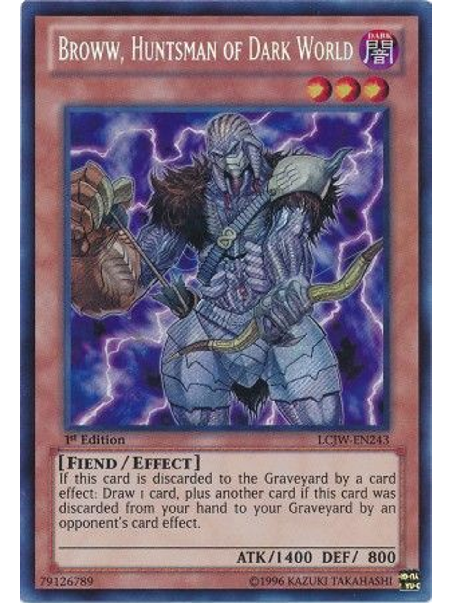 Broww, Huntsman of Dark World - LCJW-EN243 - Secret Rare 1