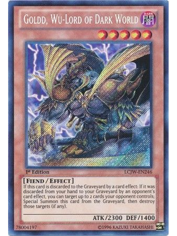 Goldd, Wu-Lord of Dark World - LCJW-EN246 - Secret Rare 1