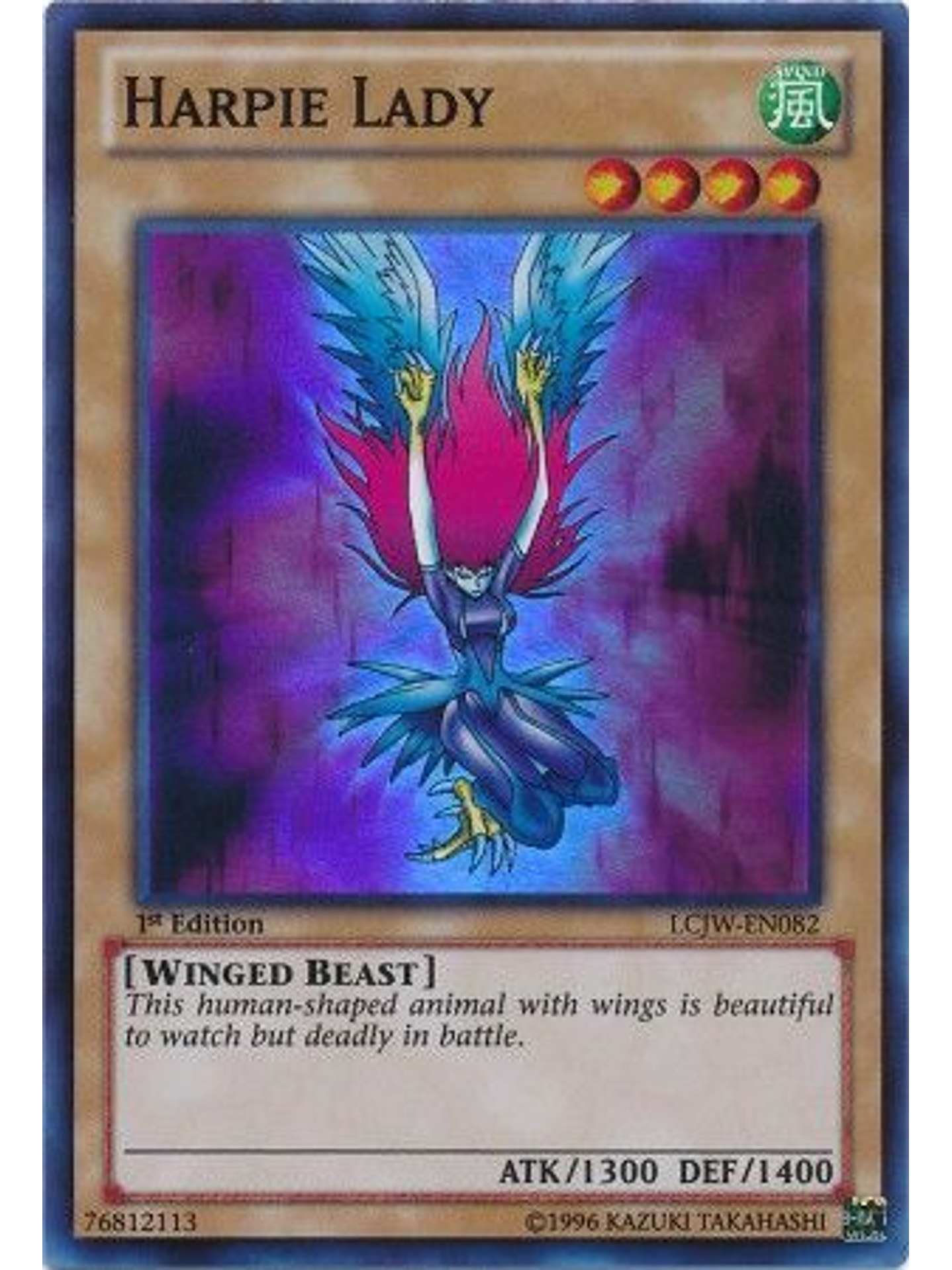 Harpie Lady - LCJW-EN082 - Super Rare 1