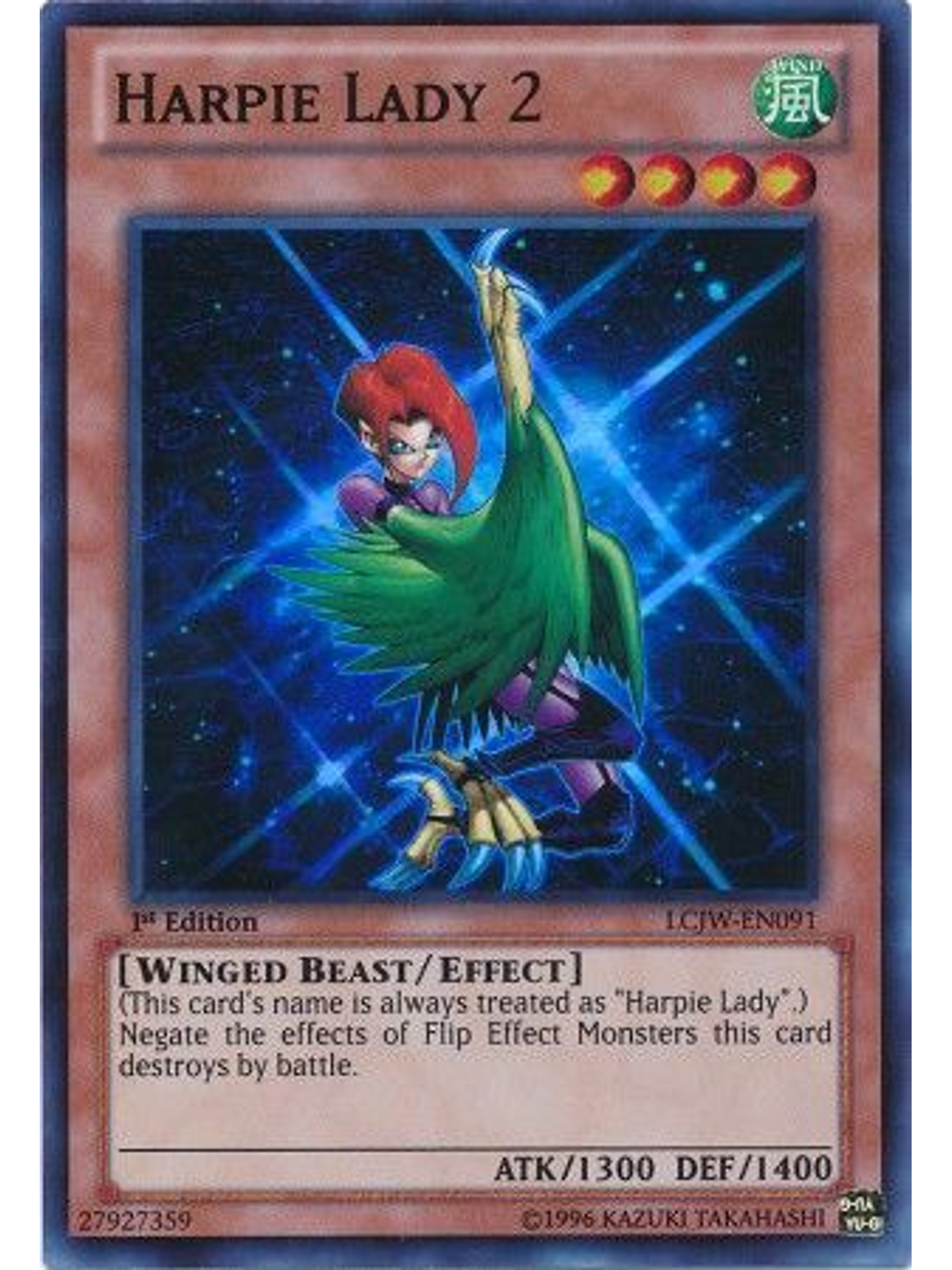 Harpie Lady 2 - LCJW-EN091 - Super Rare 1
