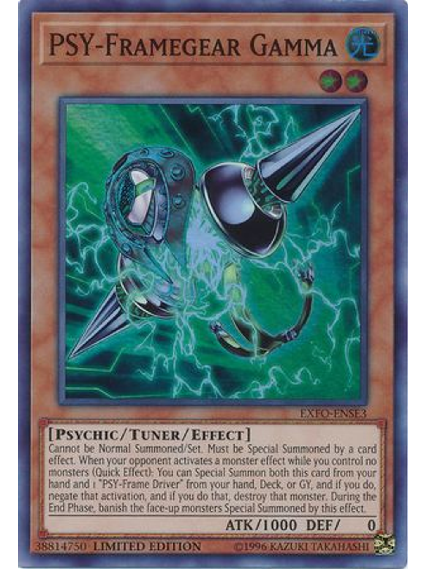 PSY-Framegear Gamma - EXFO-ENSE3 - Super Rare Limited Edition 1