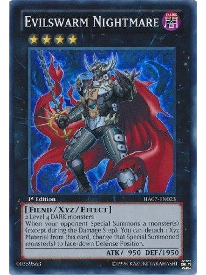Evilswarm Nightmare - HA07-EN023 - Super Rare 1st Edition 1