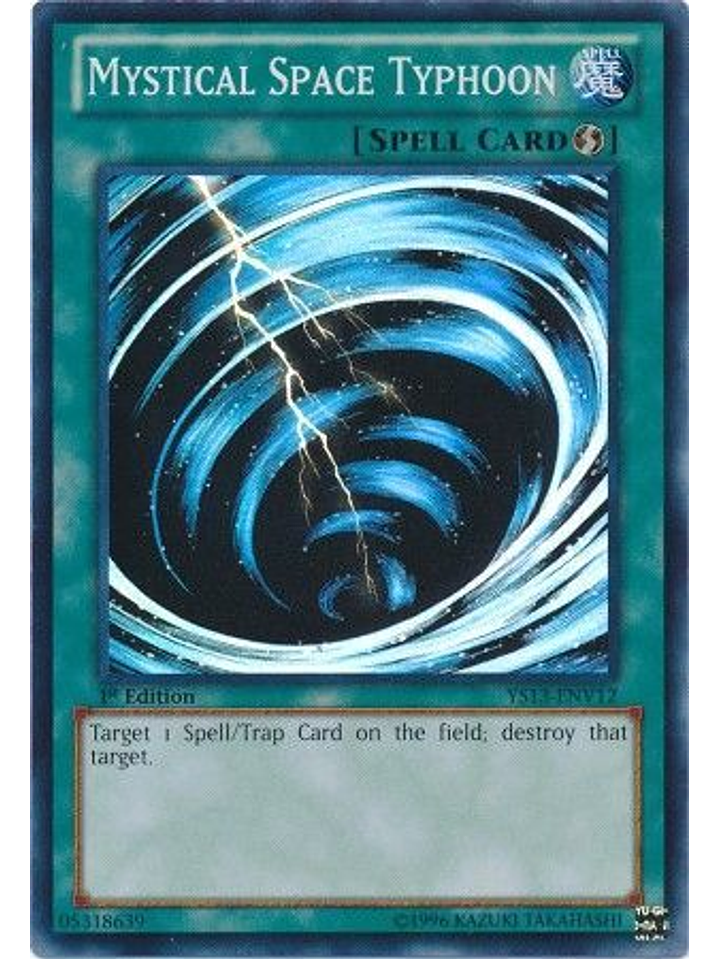 Mystical Space Typhoon - YS13-ENV12 - Super Rare 1st Edition 1