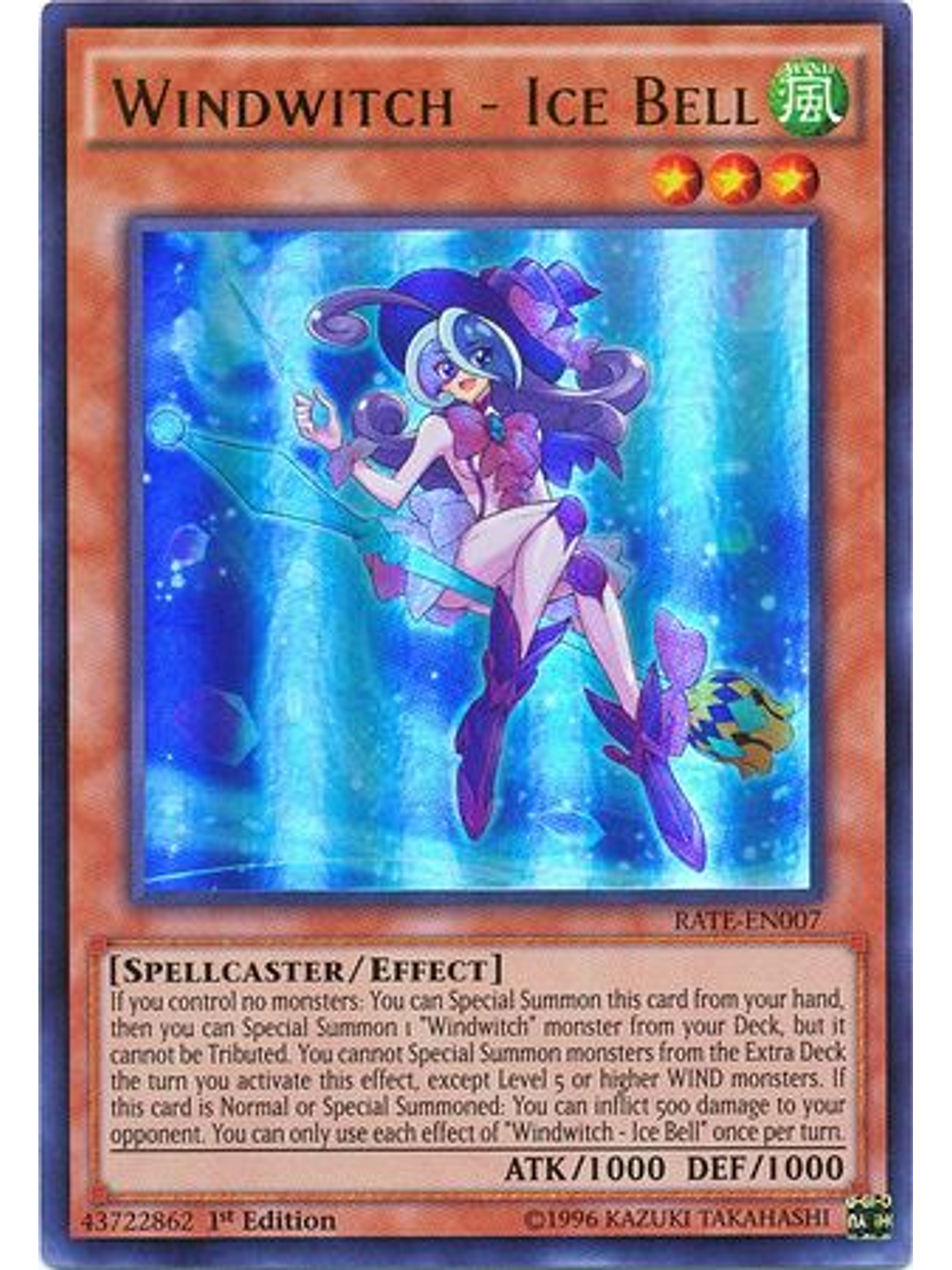 Windwitch - Ice Bell - RATE-EN007 - Ultra Rare 1st Edition 1