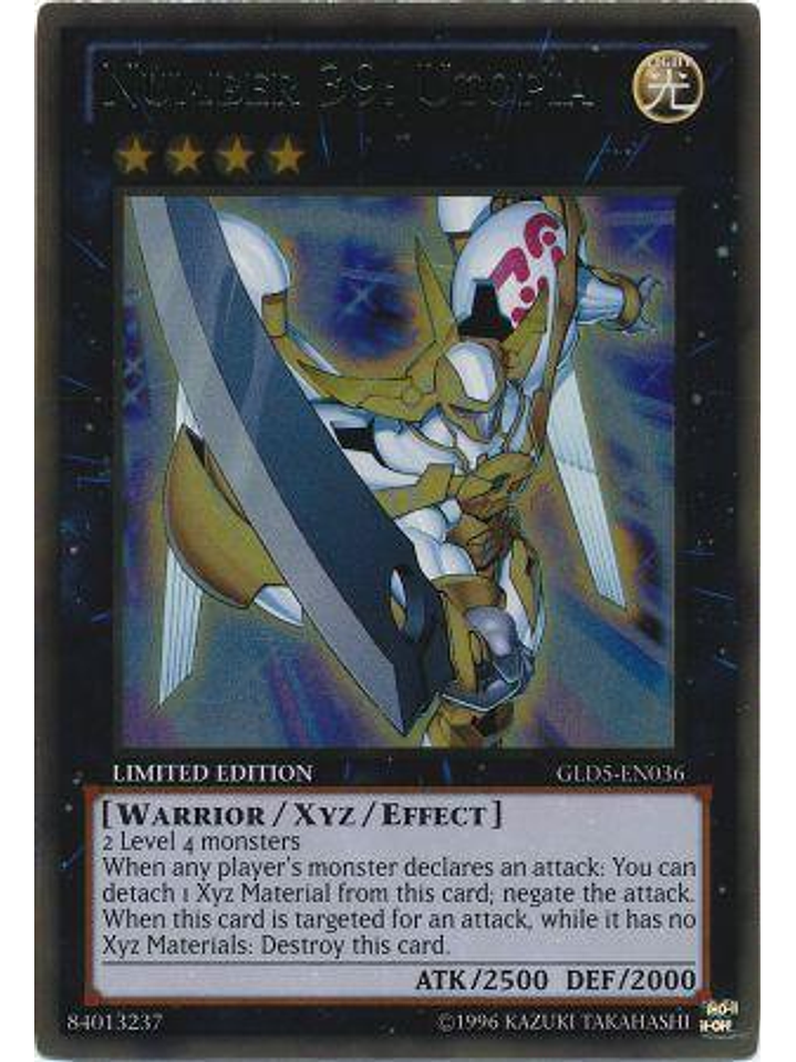 Number 39: Utopia - GLD5-EN036 - Gold Rare 1