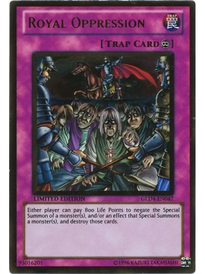 Royal Oppression - GLD4-EN047 - Gold Rare 1