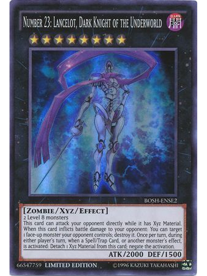 Number 23: Lancelot, Dark Knight of the Underworld - BOSH-ENSE2 - Super Rare Limited 1