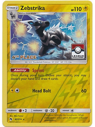 Zebstrika - 82/214 - 4th Place League Promo