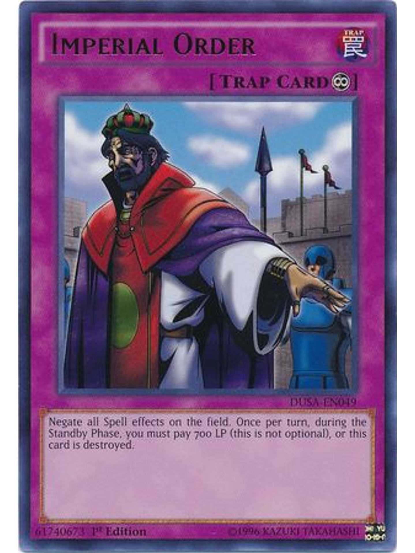 Imperial Order - DUSA-EN049 - Ultra Rare 1st Edition 1