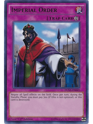 Imperial Order - DUSA-EN049 - Ultra Rare 1st Edition