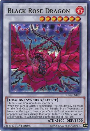 Black Rose Dragon - DUSA-EN077 - Ultra Rare 1st Edition