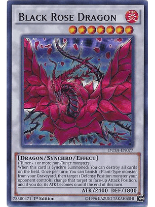 Black Rose Dragon - DUSA-EN077 - Ultra Rare 1st Edition