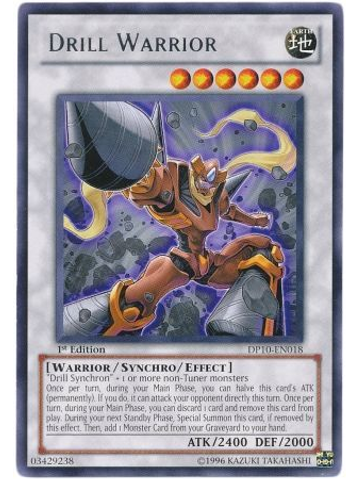 Drill Warrior - DP10-EN018 - Rare 1st Edition 1