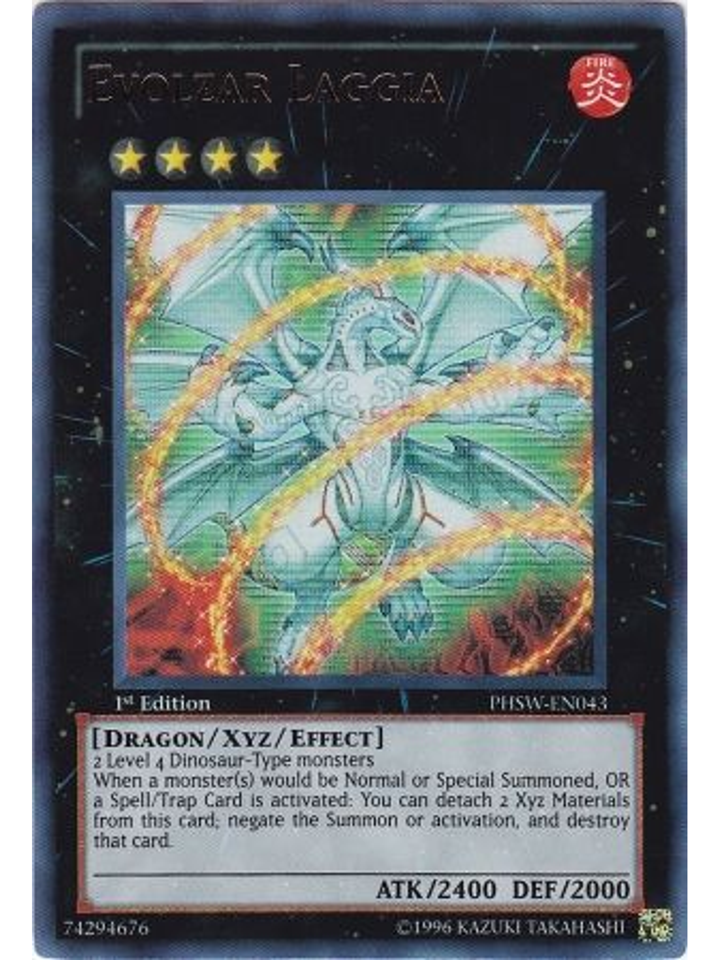 Evolzar Laggia - PHSW-EN043 - Ultra Rare 1st Edition 1
