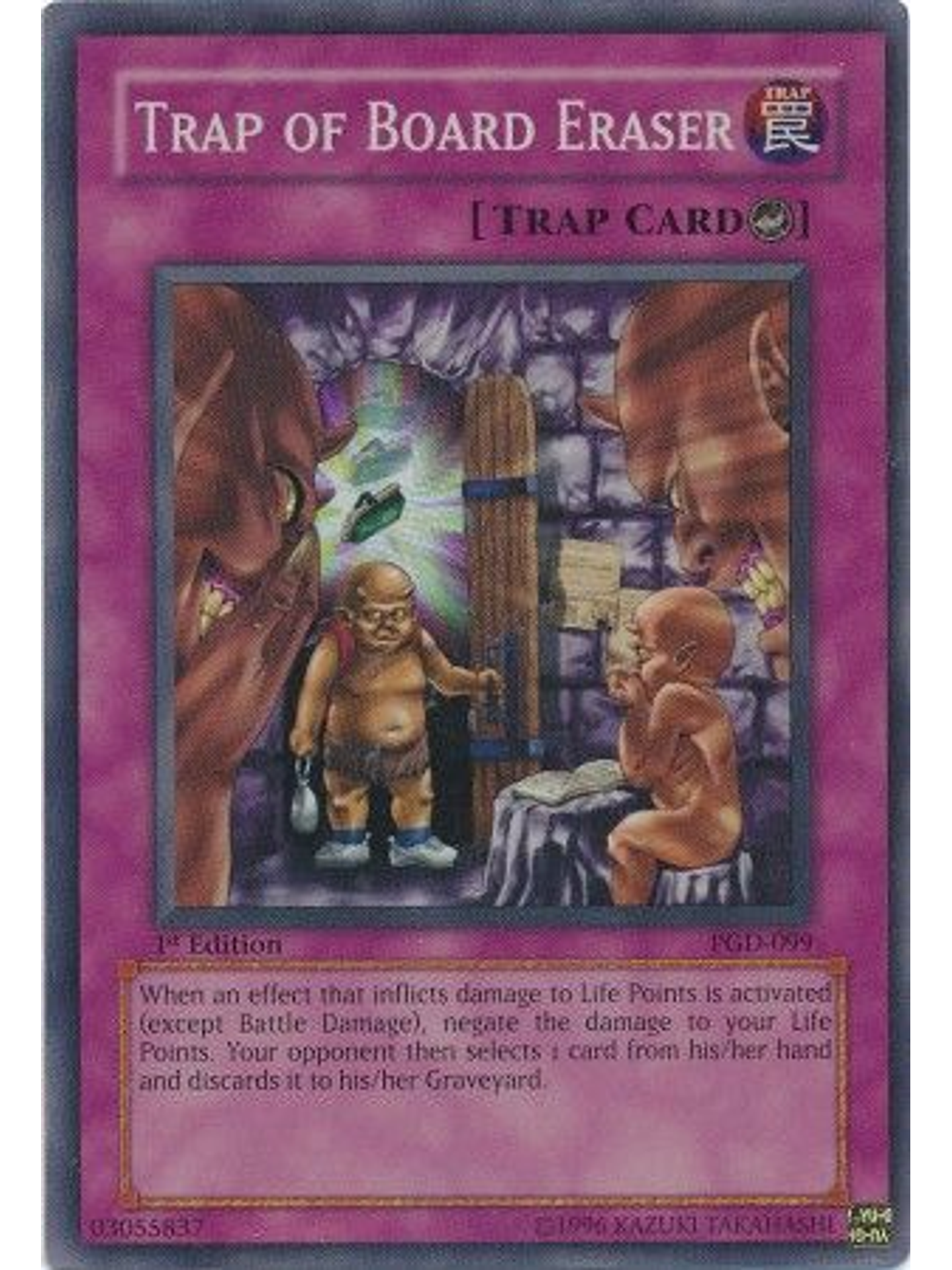 Trap of Board Eraser - PGD-099 - Super Rare 1st Edition 1