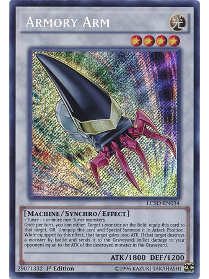 Armory Arm - LC5D-EN034 - Secret Rare 1st Edition 1