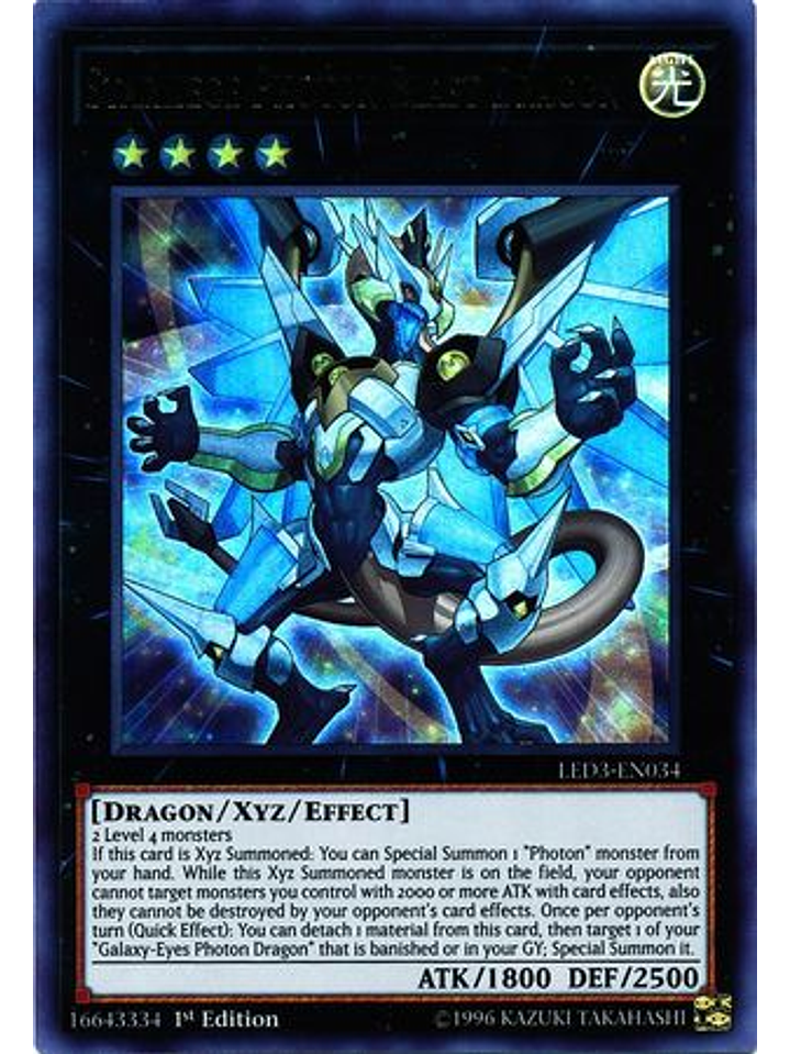 Starliege Photon Blast Dragon - LED3-EN034 - Ultra Rare 1st Edition 1