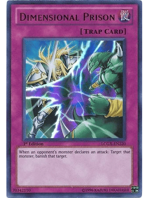 Dimensional Prison - LCGX-EN220 - Ultra Rare 1st Edition