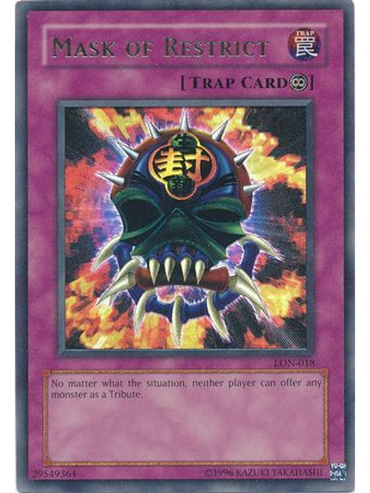 Mask of Restrict - LON-018 - Ultra Rare Unlimited 1