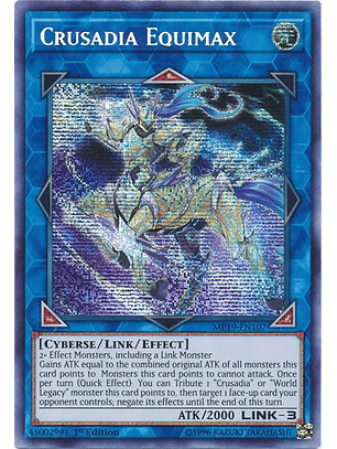 Crusadia Equimax - MP19-EN107 - Prismatic Secret Rare 1st Edition