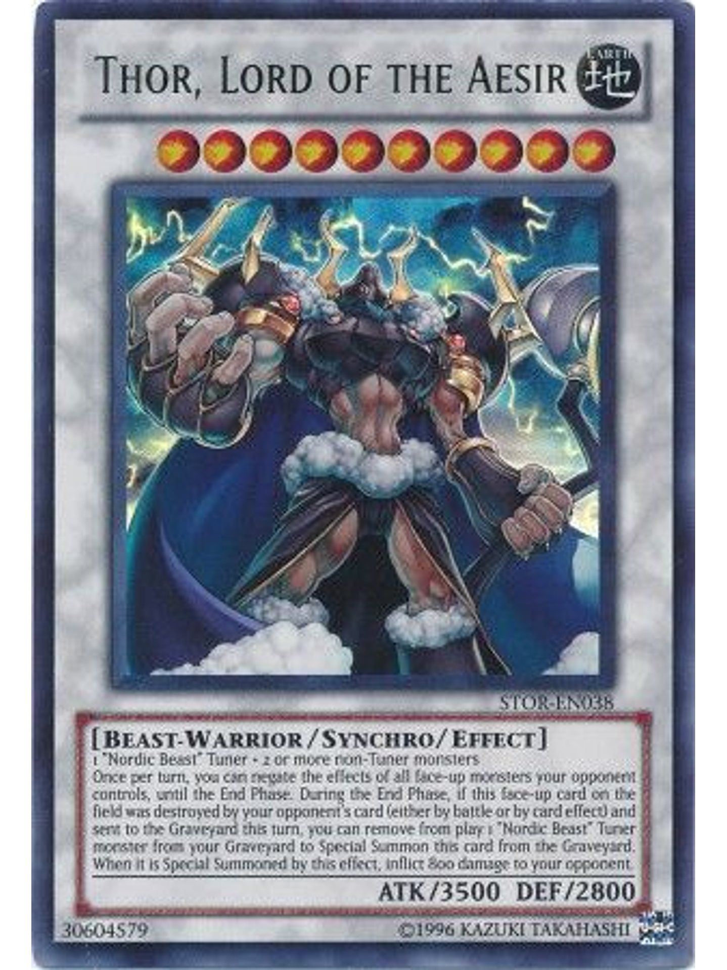 Thor, Lord of the Aesir - STOR-EN038 - Ultra Rare Unlimited 1