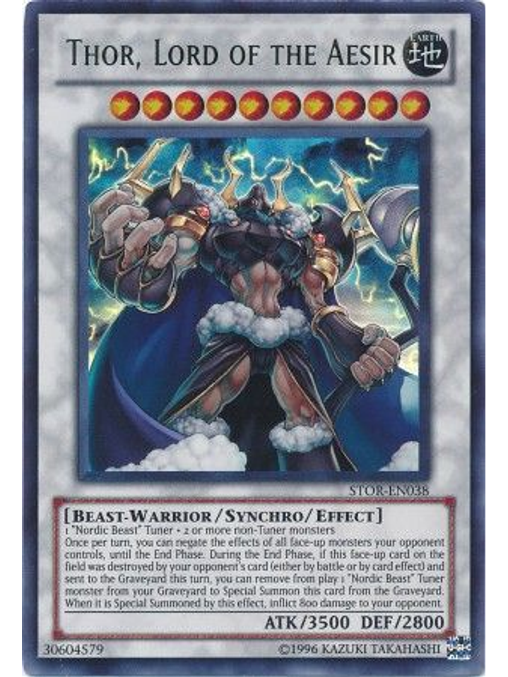 Thor, Lord of the Aesir - STOR-EN038 - Ultra Rare Unlimited 1