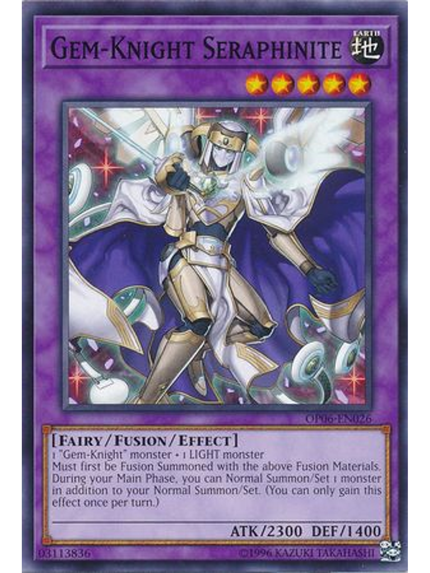 Gem-Knight Seraphinite - OP06-EN026 - Common 1