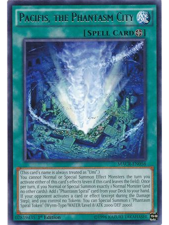 Pacifis, The Phantasm City - macr-en056 - Rare 1st Edition 1