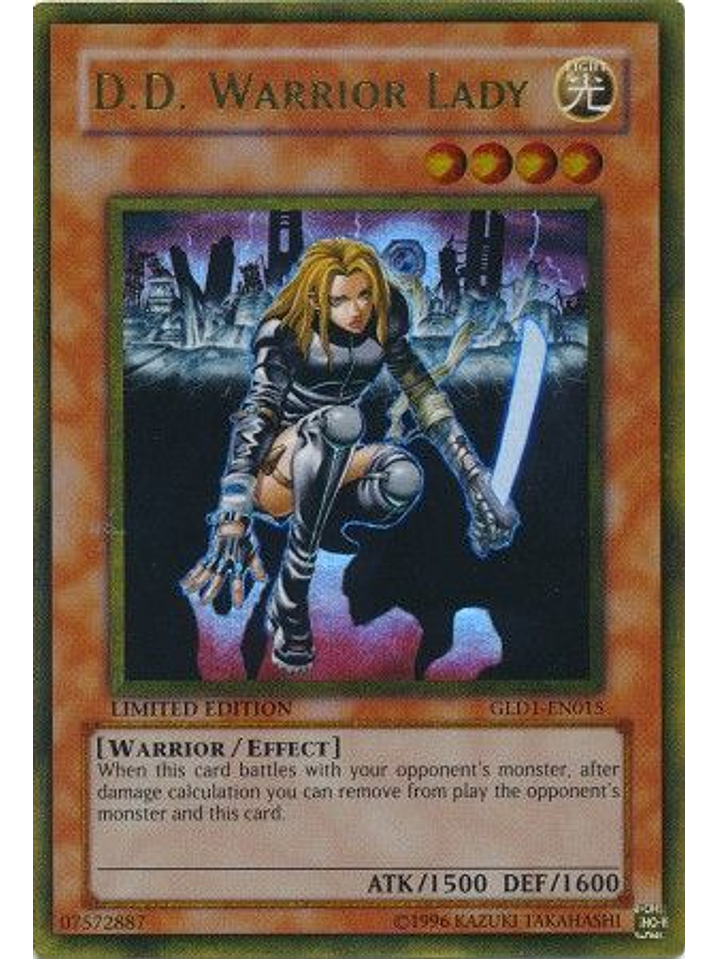 D.D. Warrior Lady - GLD1-EN015 - Gold Rare 1
