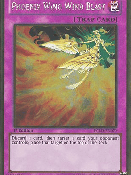 Phoenix Wing Wind Blast - PGLD-EN070 - Gold Rare 1st Edition