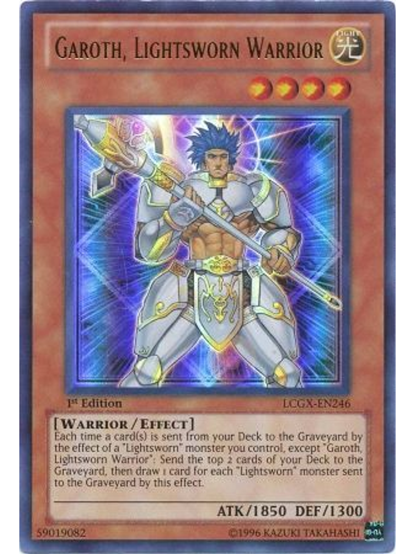 Garoth, Lightsworn Warrior - LCGX-EN246 - Ultra Rare 1st Edition 1