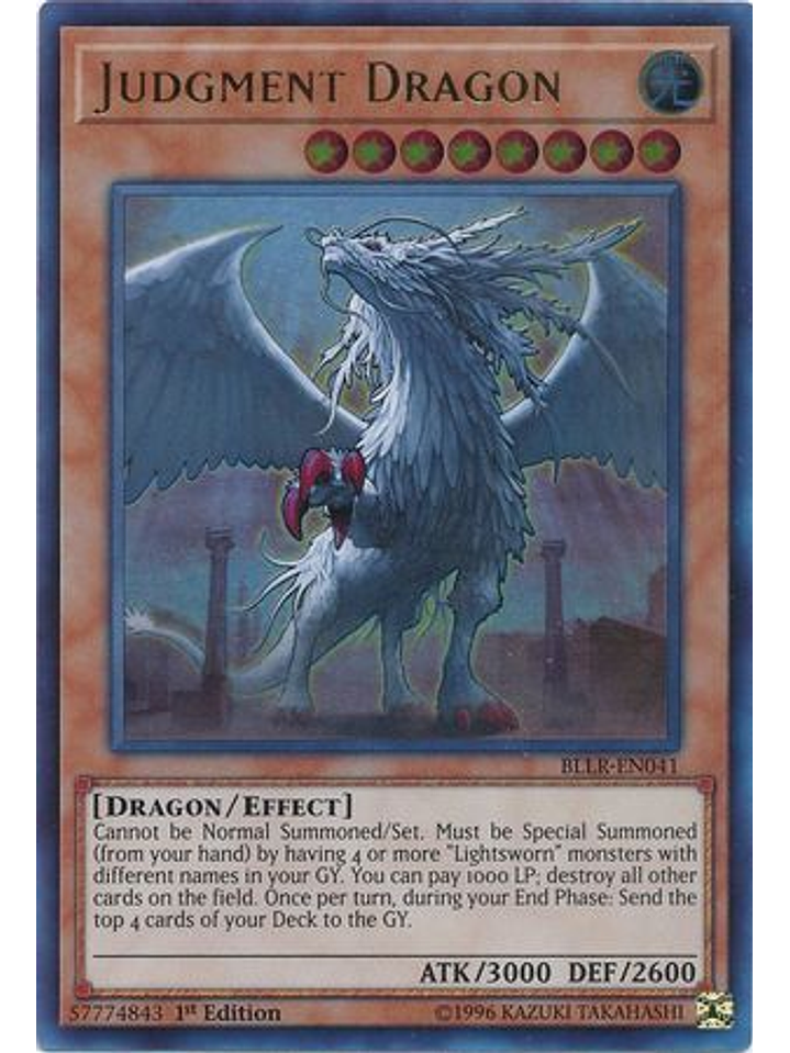Judgment Dragon - BLLR-EN041 - Ultra Rare 1st Edition 1
