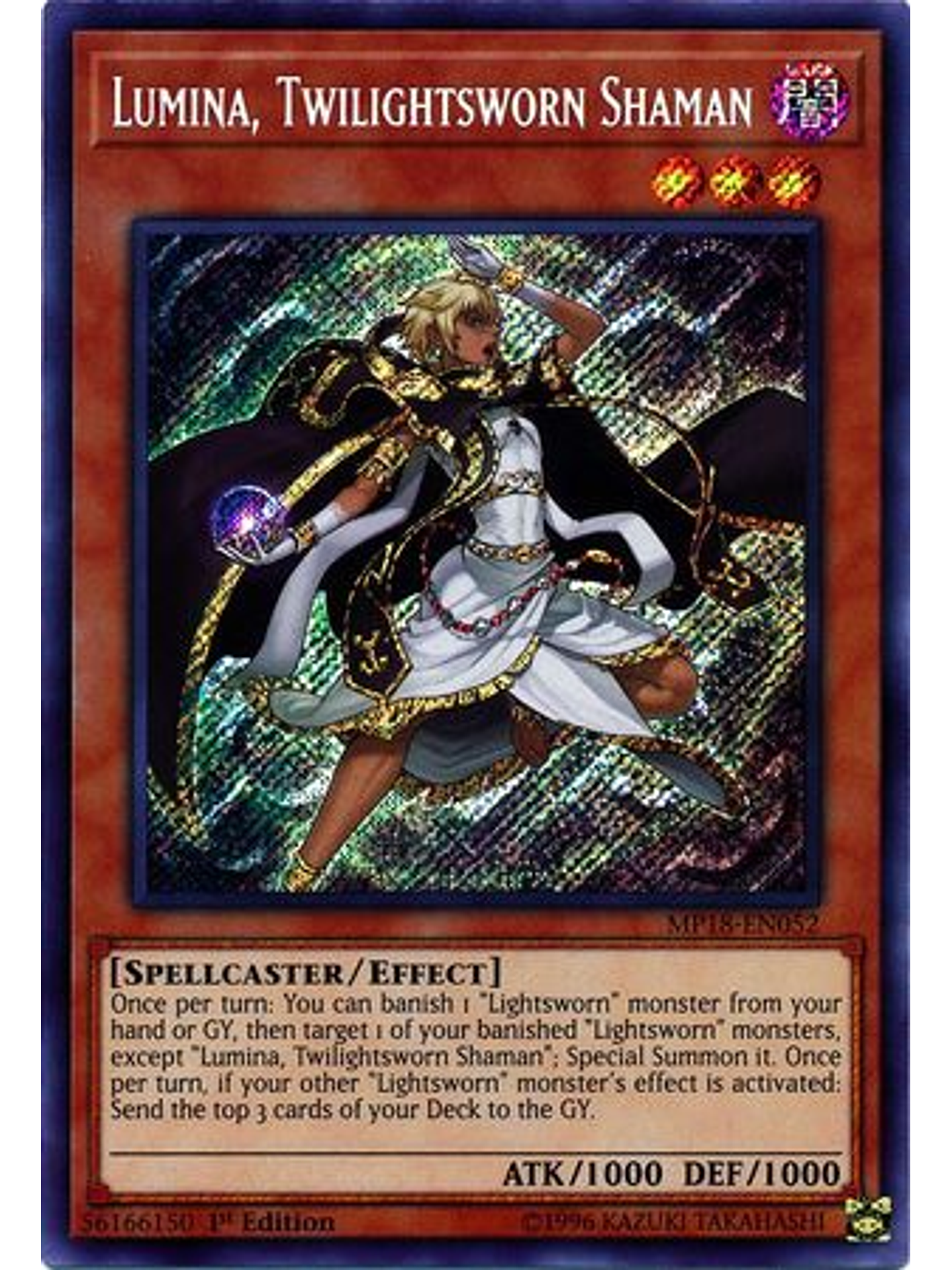 Lumina, Twilightsworn Shaman - MP18-EN052 - Secret Rare 1st Edition 1