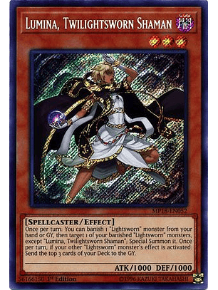 Lumina, Twilightsworn Shaman - MP18-EN052 - Secret Rare 1st Edition