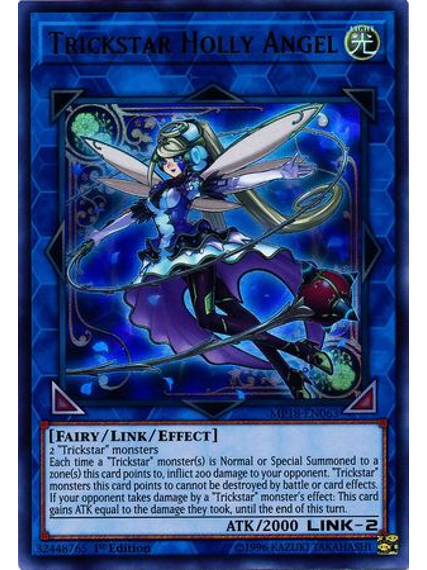 Trickstar Holly Angel - MP18-EN063 - Ultra Rare 1st Edition 1