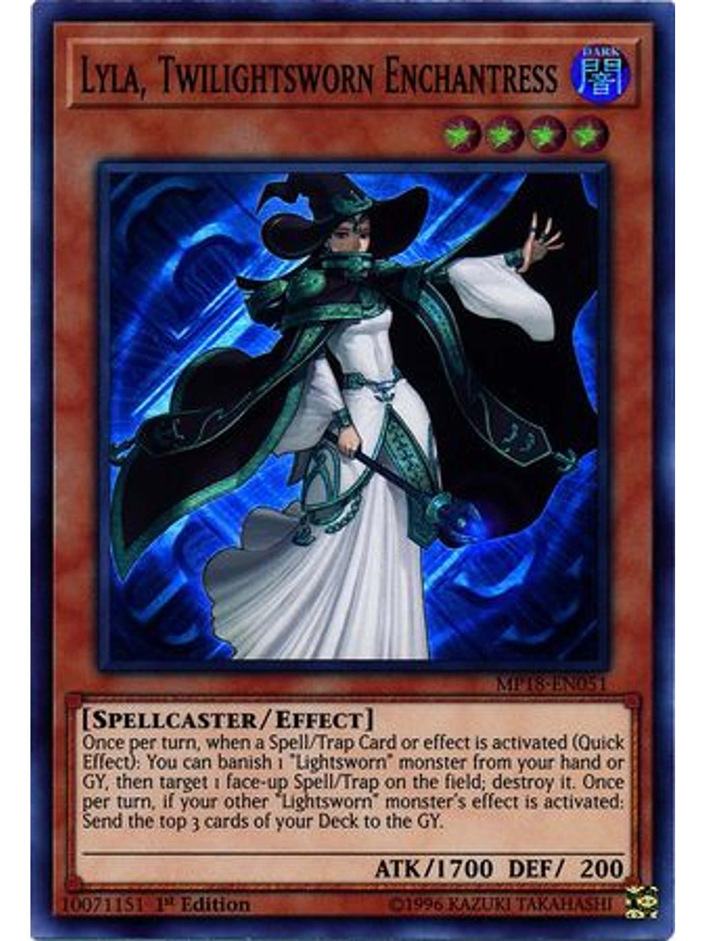 Lyla, Twilightsworn Enchantress - MP18-EN051 - Super Rare 1st Edition 1